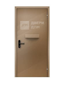 Противопожарная дверь глухая ДПМ-01 EI-15 однопольная с лотком